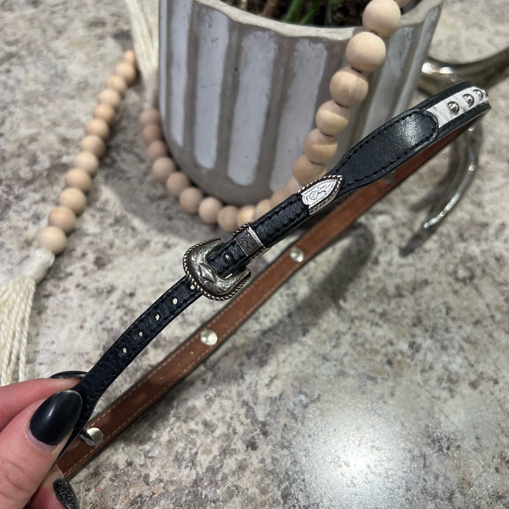 Cowhide + Leather Hatband